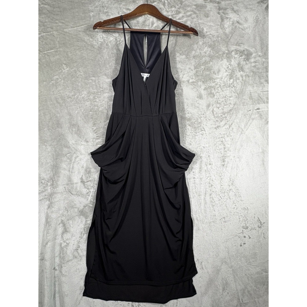 BCBG Generation Black Sleeveless Dress Small Classic Pockets